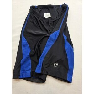 Lycra Brand Men's Padded Black and Blue Bike Shorts. New With Tags. Size 2XL